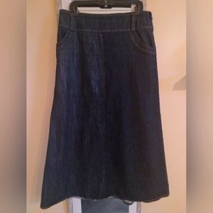 Dark Blue Denim skirt size 14